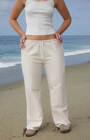 John Galt Pink Striped Anastasia Sweatpants