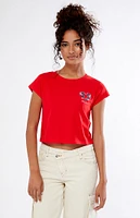 Champion Red Classic Jersey Y2K T-Shirt