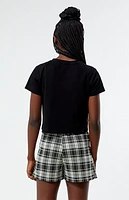 Pacsun Kids Plaid Buckle Mini Skort