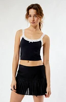 LA Hearts Micro Pleated Mini Skirt