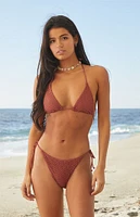 VYB Brown Levi Tie Side Bikini Bottom