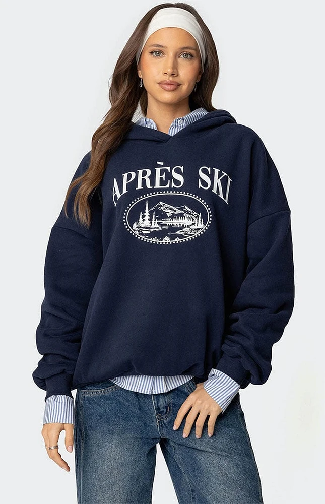 Edikted Apres Ski Oversized Hoodie