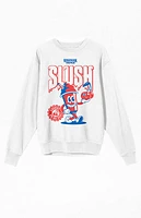 Stranger Things Red and Blue Slush Crew Neck Sweatshirt