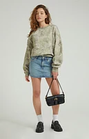 PacSun Bella Medium Indigo Denim Mini Skirt