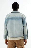Pacsun Light Indigo Washed Denim Gas Jacket