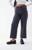 PacSun Nora Black Cropped Wide Leg Jeans