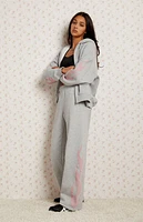 Pacsun Pink Flames Baggy Sweatpants