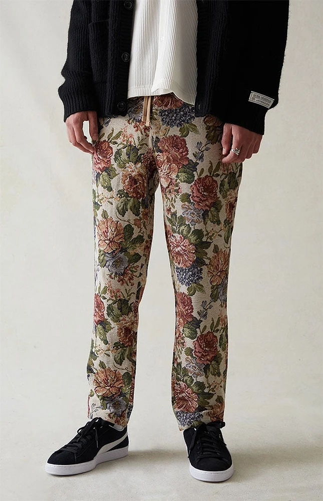 PacSun Canvas Floral Printed Slim Trousers