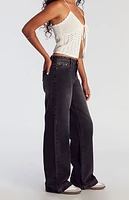 Pacsun Casey Low Rise Baggy Jeans Black Tinted