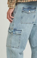 PacSun Light Indigo Baggy Cargo Jeans