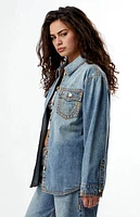 True Religion Oversized Denim Shacket