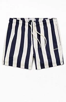 Pacsun Times Striped Seersucker 4.5'' Swim Trunks