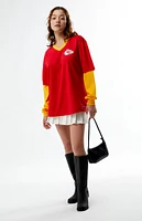 NFL Wild Collective x PacSun Kansas City Chiefs Mesh Long Sleeve Jersey