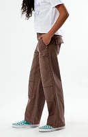 PacSun Kids Brown Baggy Carpenter Jeans