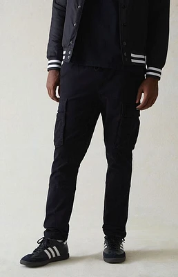 Pacsun Stretch Canvas Black Slim Cargo Pants