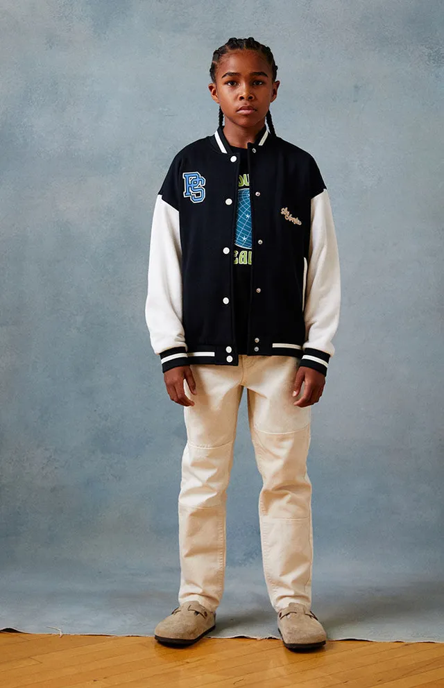 PacSun Navy Varsity Jacket