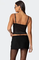 Edikted Jaxon Lacey Layered Tank Top