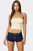 Edikted Belline Knit Strapless Top