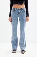 PacSun Stretch Medium Indigo Low Rise Bootcut Jeans