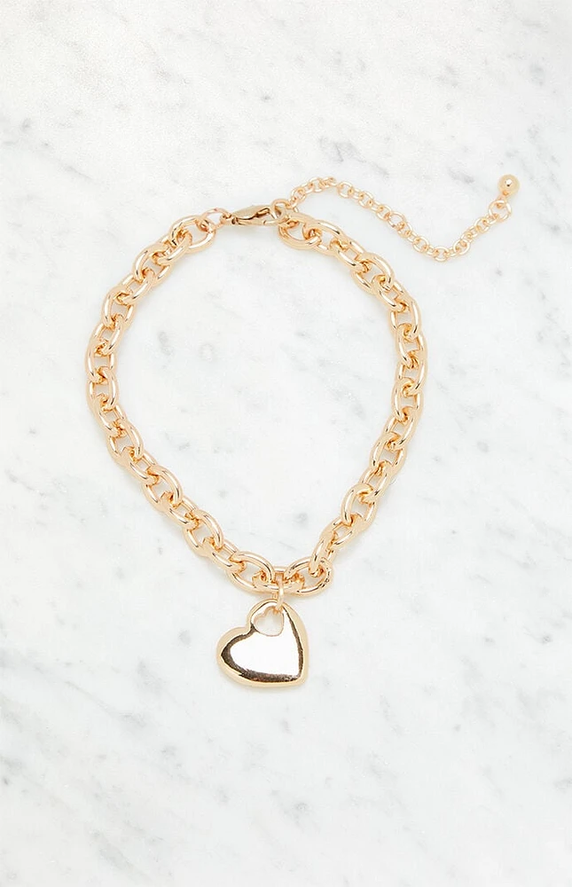 LA Hearts Cut Out Heart Bracelet