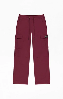 WeSC America Inc Burgundy Open Bottom Cargo Pants