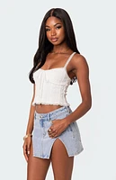 Edikted Lacey Knit Tank Top