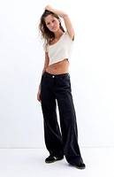 PacSun Black Low Rise Girlfriend Jeans