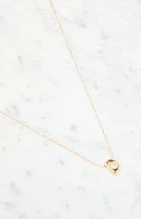 LA Hearts D Initial 14K Gold Plated Necklace
