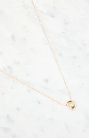 LA Hearts D Initial 14K Gold Plated Necklace