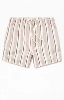 Pacsun Basket Striped 5" Swim Trunks