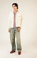 Pacsun Cream Tweed Overshirt