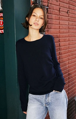 John Galt Blue Long Sleeve Sweater