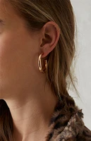 LA Hearts Tube Hoop Earrings