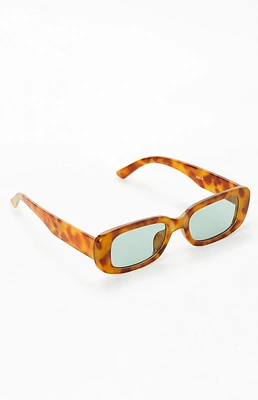 PacSun Brown Plastic Square Sunglasses