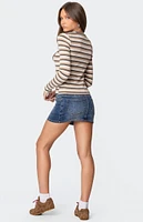 Edikted Sivan Striped Long Sleeve T-Shirt