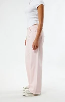 PacSun Eco Light Pink Low Rise Wide Leg Jeans