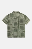 WeSC America Inc Olive Bandana Camp Shirt