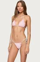 Edikted Azalea Crochet Triangle Bikini Top
