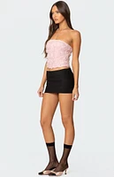 Edikted Rosee Textured Floral Corset