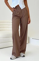 Princess Polly Eco Brown Archer Trousers