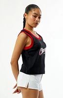 Mitchell & Ness NBA Chicago Bulls Mesh Cropped Tank Top