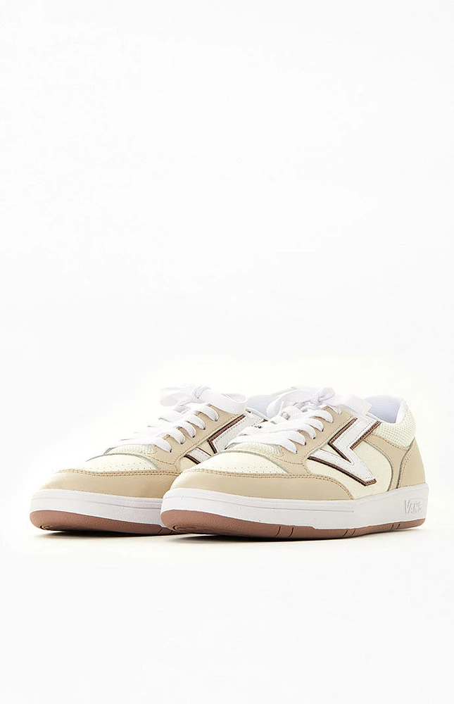 Beige Lowland ComfyCush Leather Sneakers