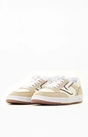 Beige Lowland ComfyCush Leather Sneakers