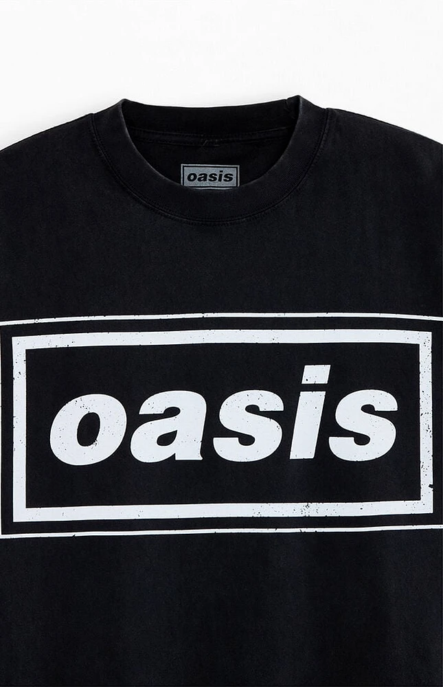 Oasis Distressed Logo Oversized T-Shirt