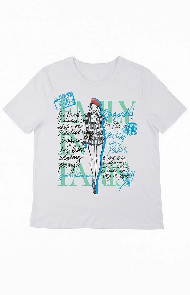 Emily Paris Newspaper T-Shirt