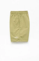 Pacsun Green Collegiate 6.5" Swim Trunks