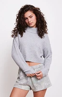 LA Hearts Easy Cropped Turtleneck Sweater