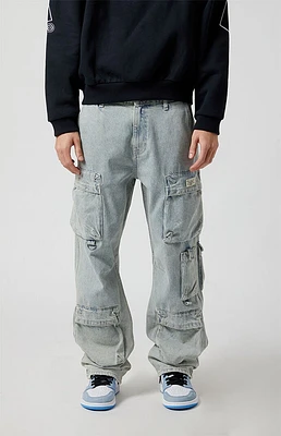 PacSun Light Indigo Baggy Cargo Jeans