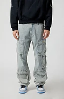 PacSun Light Indigo Baggy Cargo Jeans