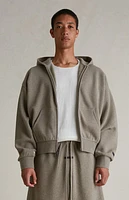 Fear of God Essentials Homestead Heather Classic Fleece Zip Up Hoodie